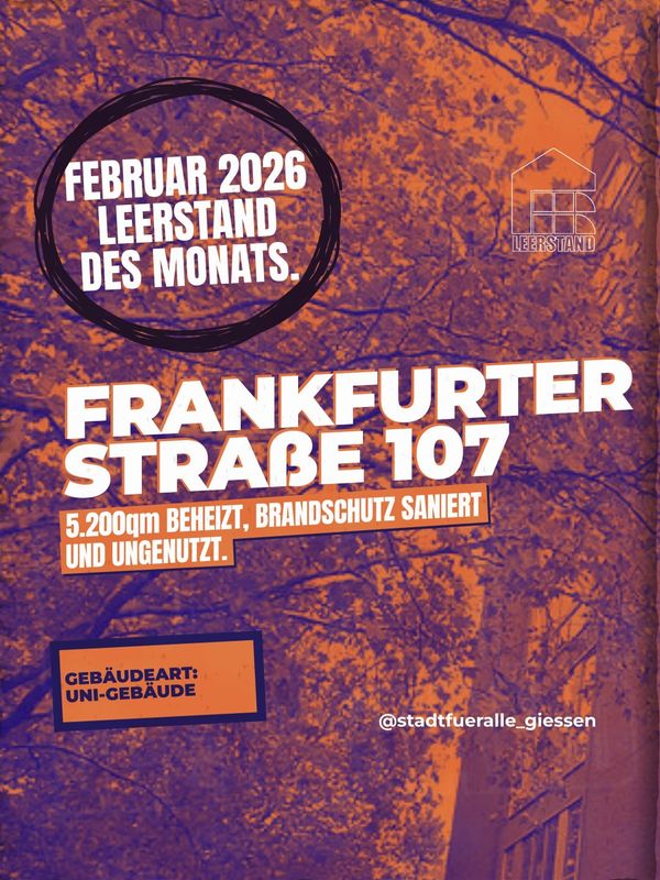 Leerstand des Monats Februar 2026